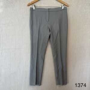 Theory Viscose Classic Straight Black and White Houndstooth Pants Size 6